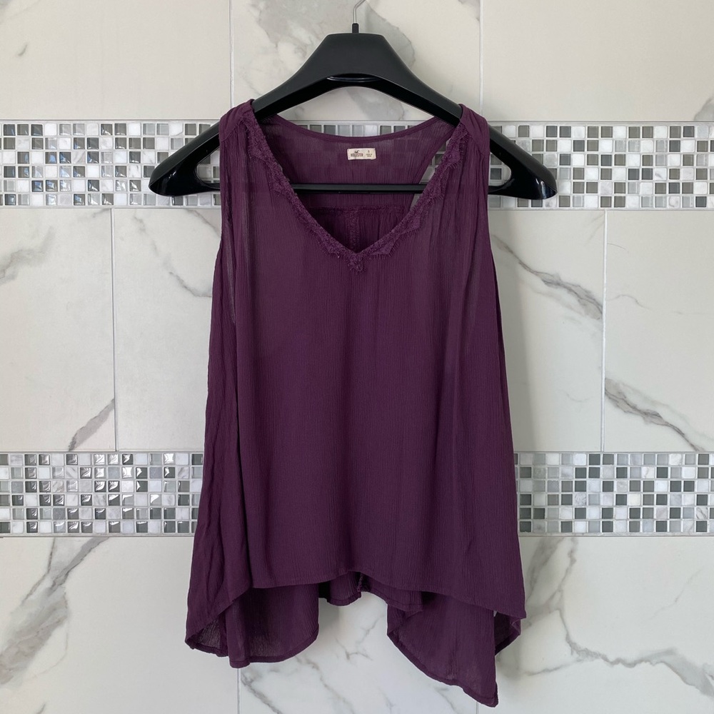 Purple Hollister Tank